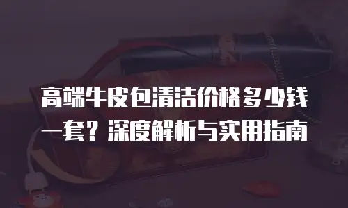 高端牛皮包清洁价格多少钱一套？深度解析与实用指南