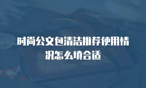 时尚公文包清洁推荐使用情况怎么填合适