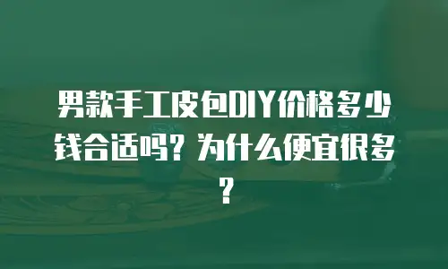 男款手工皮包DIY价格多少钱合适吗？为什么便宜很多？