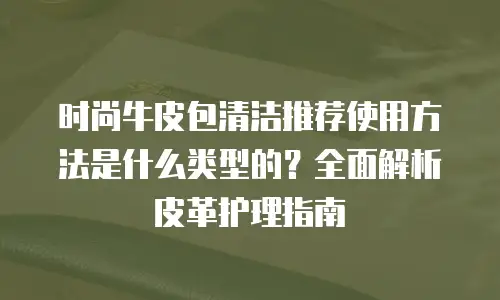 时尚牛皮包清洁推荐使用方法是什么类型的？全面解析皮革护理指南