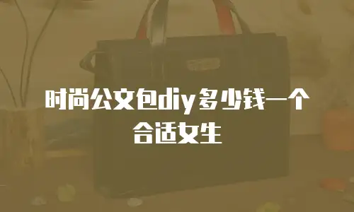 时尚公文包diy多少钱一个合适女生