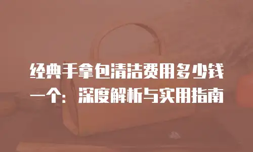 经典手拿包清洁费用多少钱一个：深度解析与实用指南