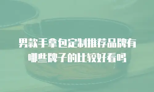 男款手拿包定制推荐品牌有哪些牌子的比较好看吗