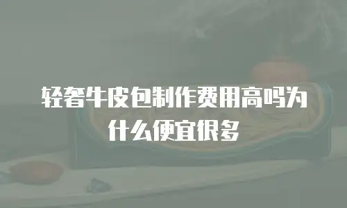 轻奢牛皮包制作费用高吗为什么便宜很多