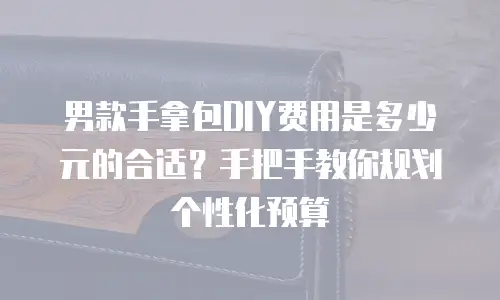 男款手拿包DIY费用是多少元的合适？手把手教你规划个性化预算