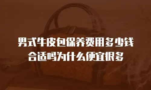 男式牛皮包保养费用多少钱合适吗为什么便宜很多