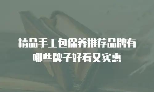 精品手工包保养推荐品牌有哪些牌子好看又实惠