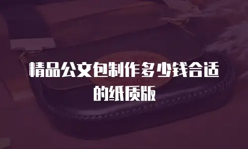 精品公文包制作多少钱合适的纸质版