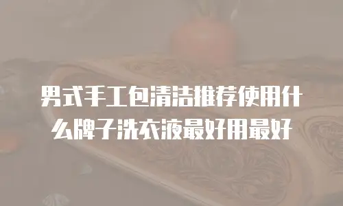 男式手工包清洁推荐使用什么牌子洗衣液最好用最好
