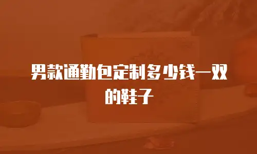 男款通勤包定制多少钱一双的鞋子