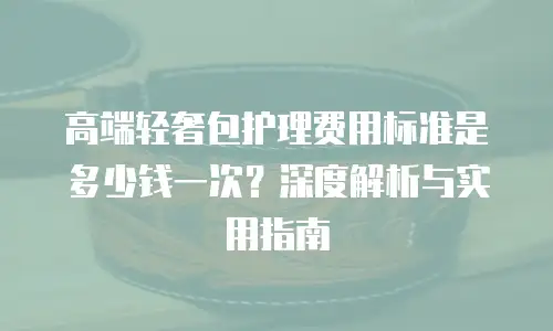 高端轻奢包护理费用标准是多少钱一次？深度解析与实用指南