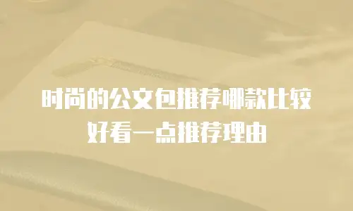时尚的公文包推荐哪款比较好看一点推荐理由