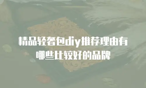 精品轻奢包diy推荐理由有哪些比较好的品牌