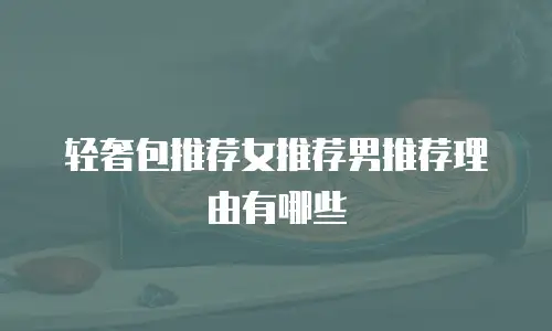 轻奢包推荐女推荐男推荐理由有哪些