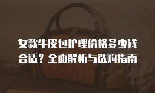 女款牛皮包护理价格多少钱合适？全面解析与选购指南