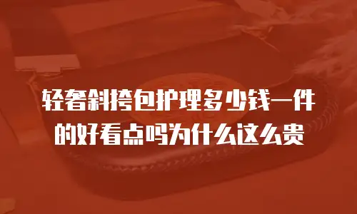 轻奢斜挎包护理多少钱一件的好看点吗为什么这么贵