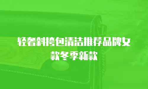 轻奢斜挎包清洁推荐品牌女款冬季新款