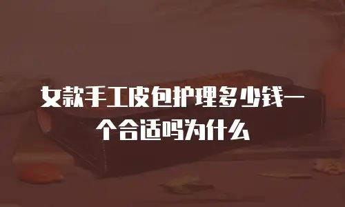 女款手工皮包护理多少钱一个合适吗为什么