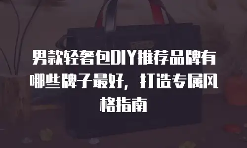 男款轻奢包DIY推荐品牌有哪些牌子最好，打造专属风格指南