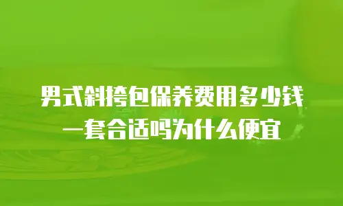 男式斜挎包保养费用多少钱一套合适吗为什么便宜