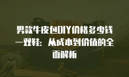 男款牛皮包DIY价格多少钱一双鞋：从成本到价值的全面解析