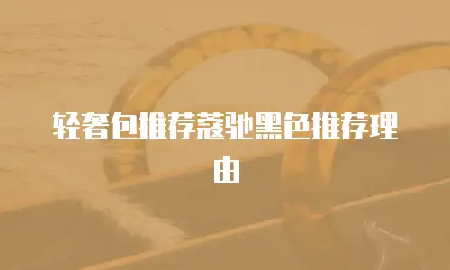 轻奢包推荐蔻驰黑色推荐理由