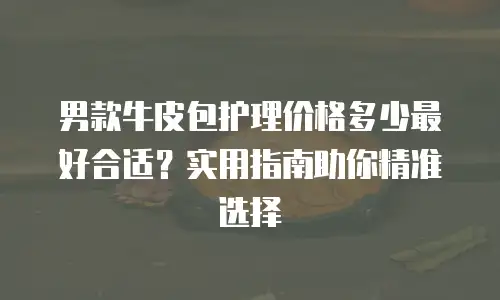 男款牛皮包护理价格多少最好合适？实用指南助你精准选择