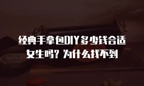 经典手拿包DIY多少钱合适女生吗？为什么找不到