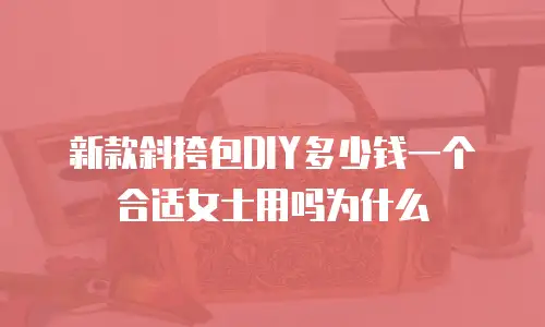 新款斜挎包DIY多少钱一个合适女士用吗为什么