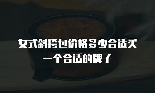 女式斜挎包价格多少合适买一个合适的牌子