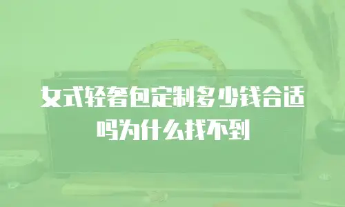 女式轻奢包定制多少钱合适吗为什么找不到