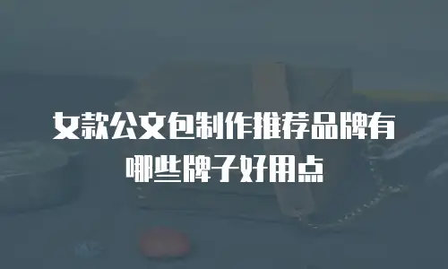 女款公文包制作推荐品牌有哪些牌子好用点