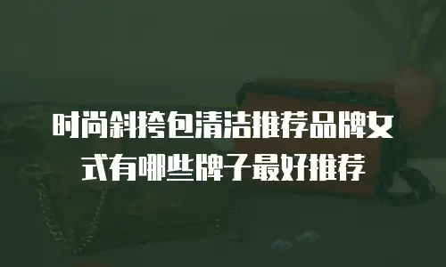 时尚斜挎包清洁推荐品牌女式有哪些牌子最好推荐