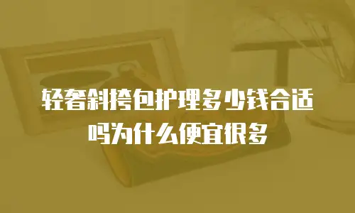 轻奢斜挎包护理多少钱合适吗为什么便宜很多