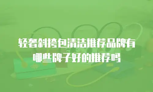 轻奢斜挎包清洁推荐品牌有哪些牌子好的推荐吗