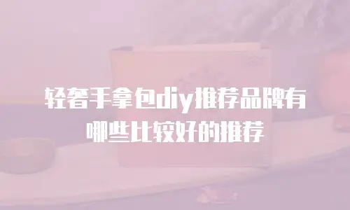 轻奢手拿包diy推荐品牌有哪些比较好的推荐