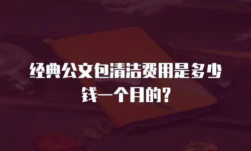 经典公文包清洁费用是多少钱一个月的？