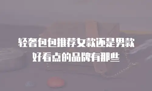 轻奢包包推荐女款还是男款好看点的品牌有那些