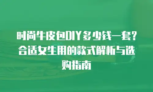时尚牛皮包DIY多少钱一套？合适女生用的款式解析与选购指南