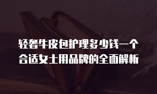轻奢牛皮包护理多少钱一个合适女士用品牌的全面解析