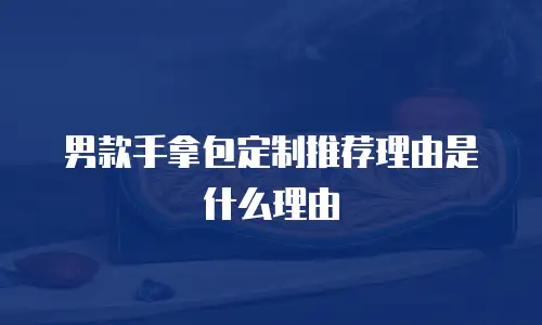 男款手拿包定制推荐理由是什么理由