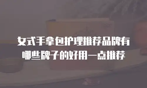 女式手拿包护理推荐品牌有哪些牌子的好用一点推荐