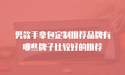 男款手拿包定制推荐品牌有哪些牌子比较好的推荐