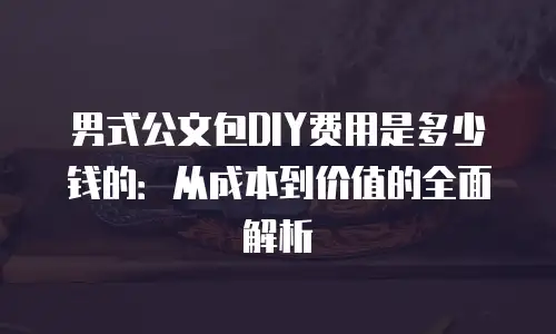 男式公文包DIY费用是多少钱的：从成本到价值的全面解析
