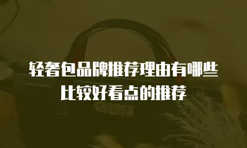 轻奢包品牌推荐理由有哪些比较好看点的推荐