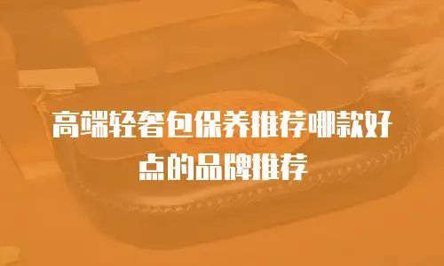 高端轻奢包保养推荐哪款好点的品牌推荐
