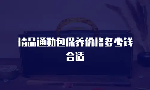 精品通勤包保养价格多少钱合适