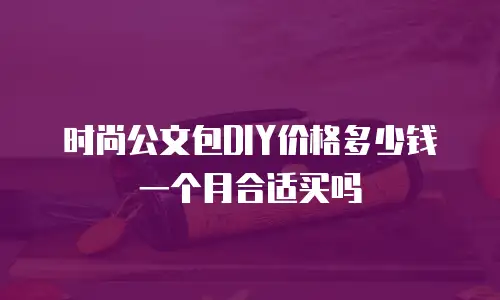 时尚公文包DIY价格多少钱一个月合适买吗