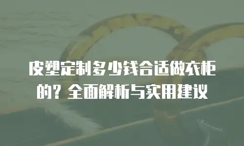 皮塑定制多少钱合适做衣柜的？全面解析与实用建议