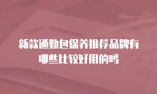 新款通勤包保养推荐品牌有哪些比较好用的吗